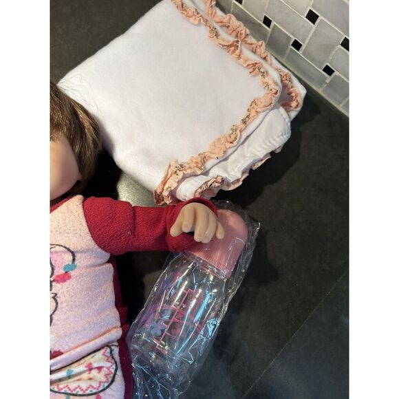 SWEET KAYDORA BABY DOLL, 16" VINYL /FABRIC, BROWN HAIR, BLUE EYES WITH BOX - Picture 4 of 9